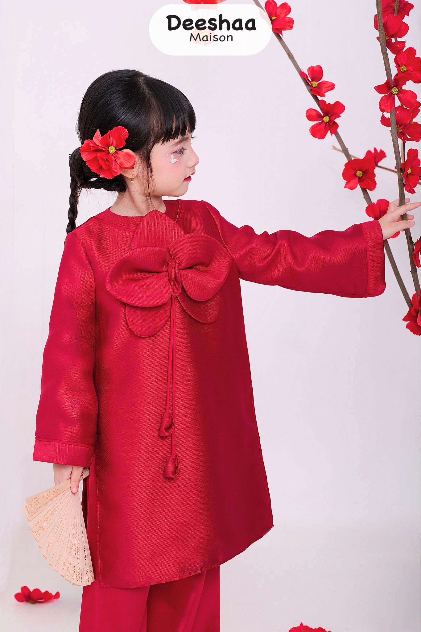 ÁO DÀI TẾT CHO BÉ HỒNG LAN KHUÊ 2026